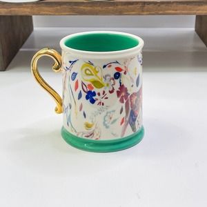 Anthropologie Starla Hoffman Folklore Fawns Mug